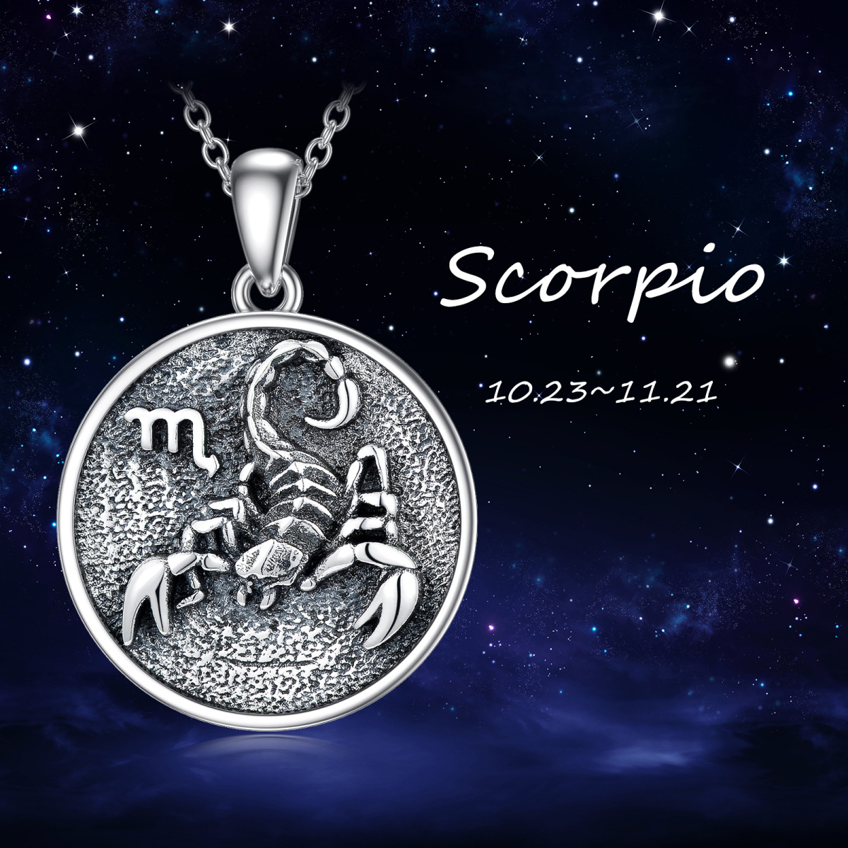 Collier en argent sterling avec pendentif Scorpion-6