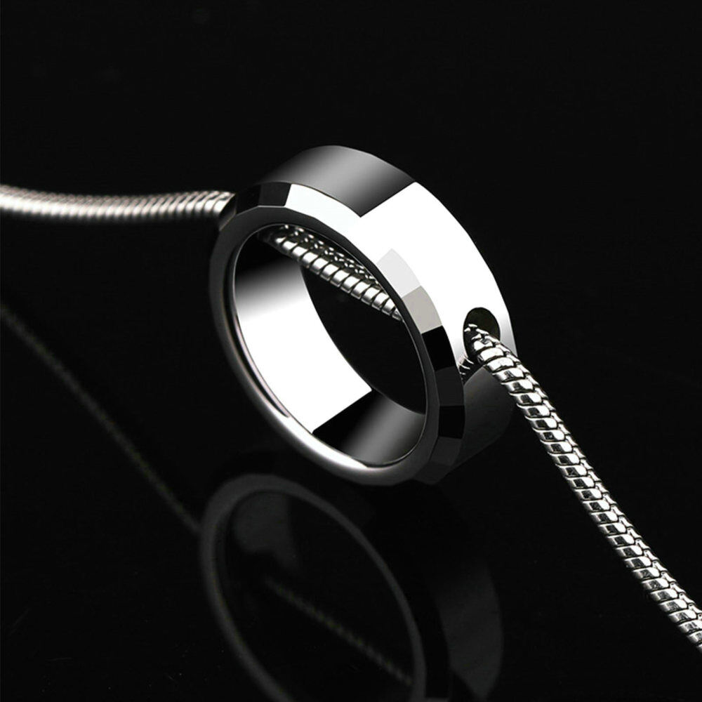 Sterling Silver Sculpture Personalized Engraving Pendant Necklace for Men-4