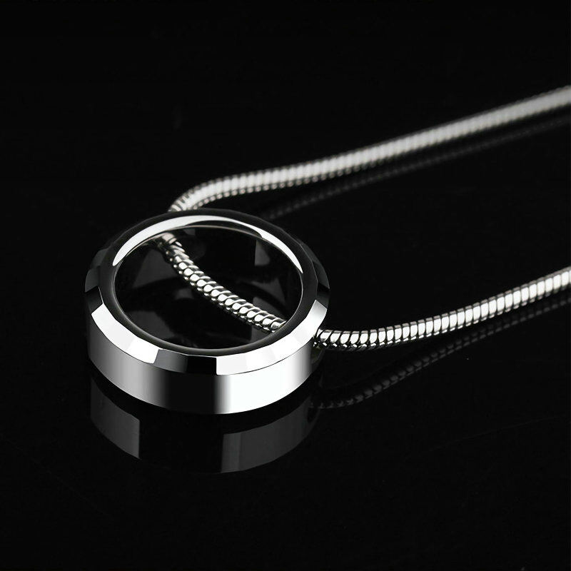 Collier en argent sterling avec sculpture et gravure personnalisée pour hommes-5