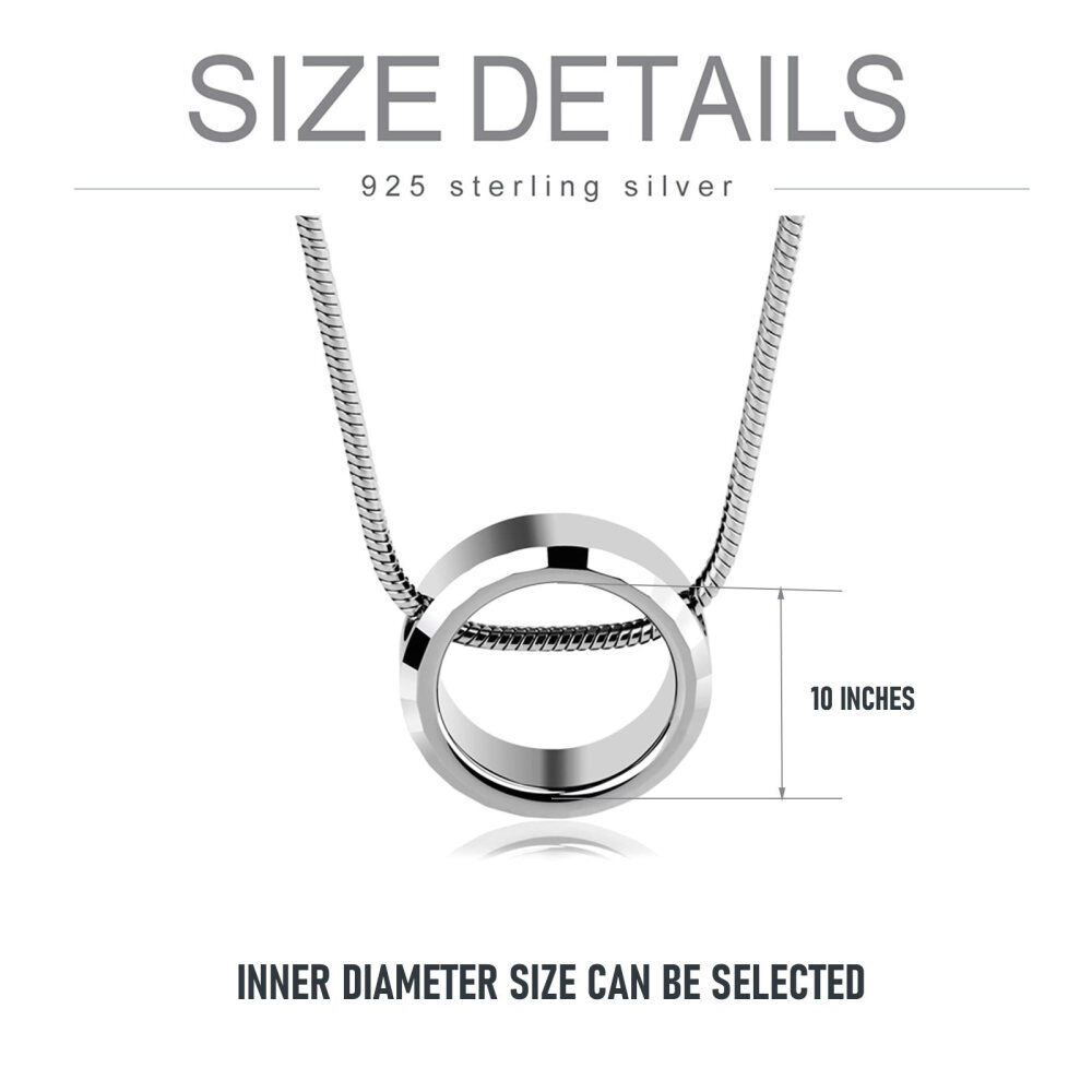 Sterling Silver Sculpture Personalized Engraving Pendant Necklace for Men-6