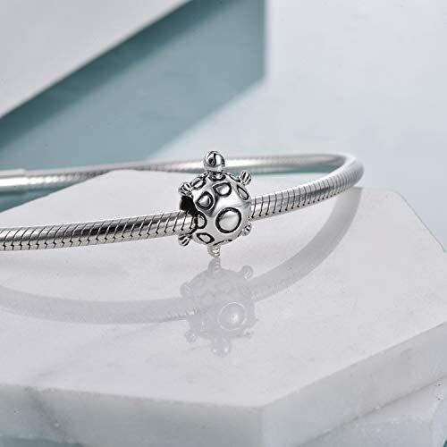 Sterling Silber Meeresschildkröte Bead Charm-4