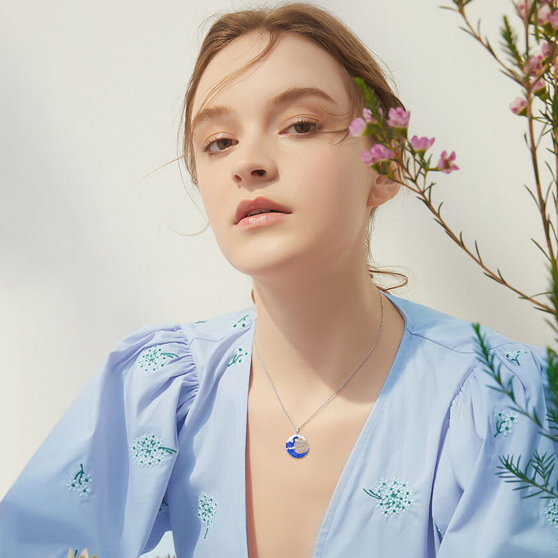 Sterling Silver Sea Turtle Pendant Necklace-2