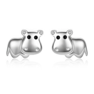 Sterling Silver Seahorse Stud Earrings-57