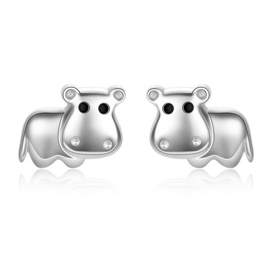 Boucles d'oreilles hippocampe en argent sterling