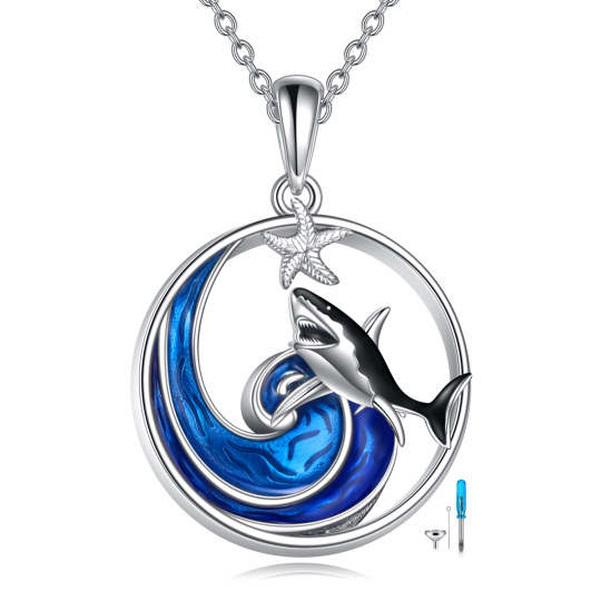 Collier Urne de requin en argent