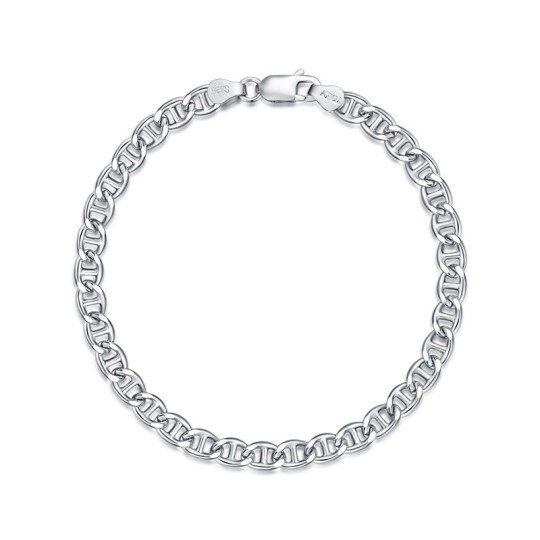 Bracelet de cheville en argent sterling à chaîne unique