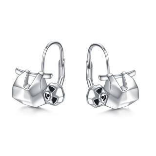 Sterling Silver Sloth Hoop Earrings-36