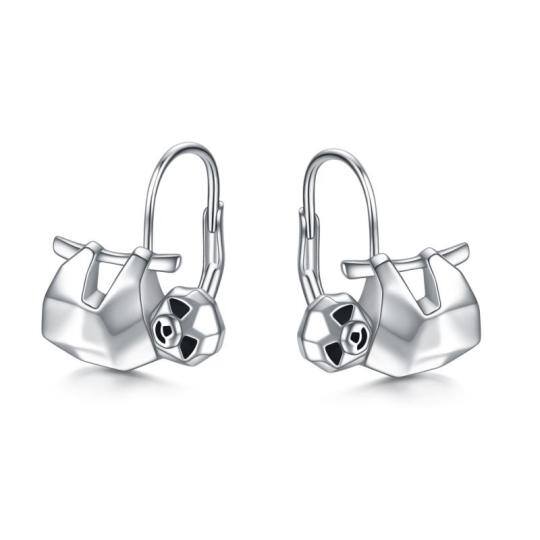 Sterling Silver Sloth Hoop Earrings