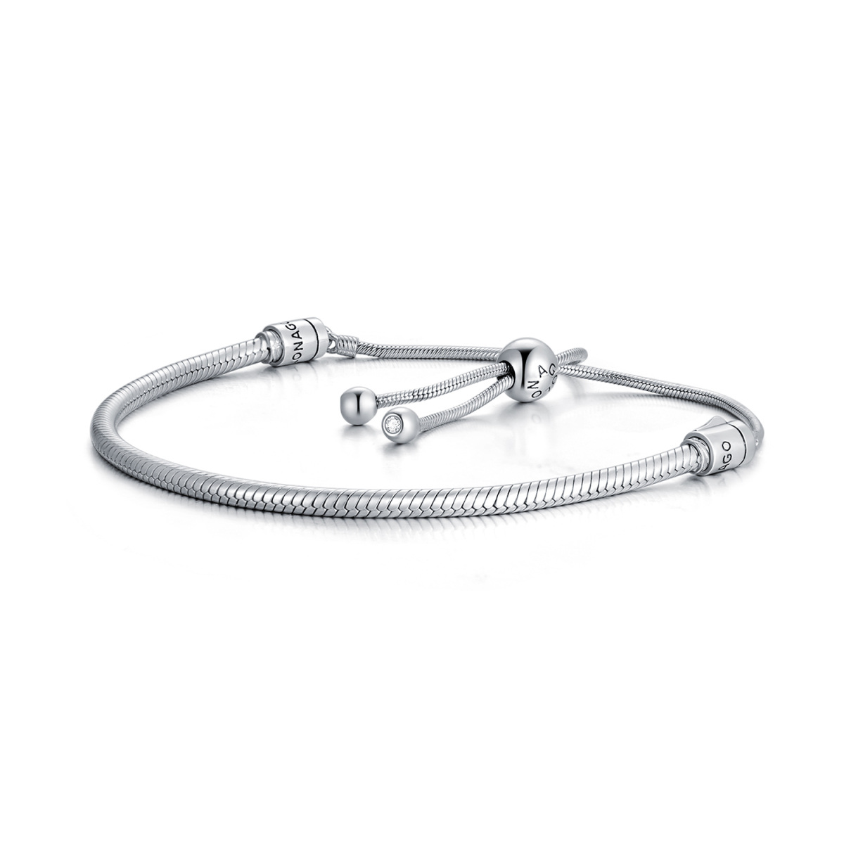 Sterling Silver Snake Chain Bracelet-1