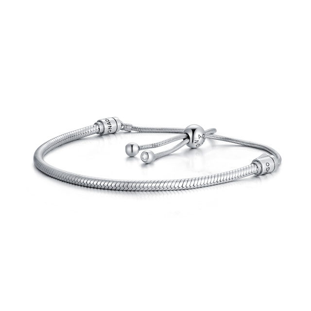 Sterling zilveren slangenketting armband-1