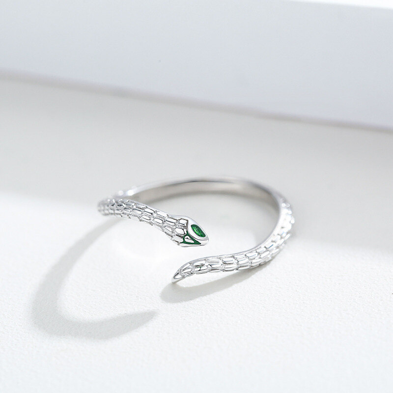 خاتم مفتوح من الفضة الإسترلينية مرصع بالزركونيا المكعبة-4