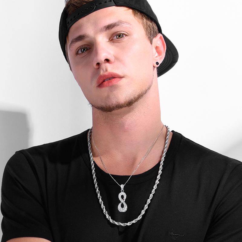 Schlangen-Urnenkette aus Sterlingsilber für Asche-2