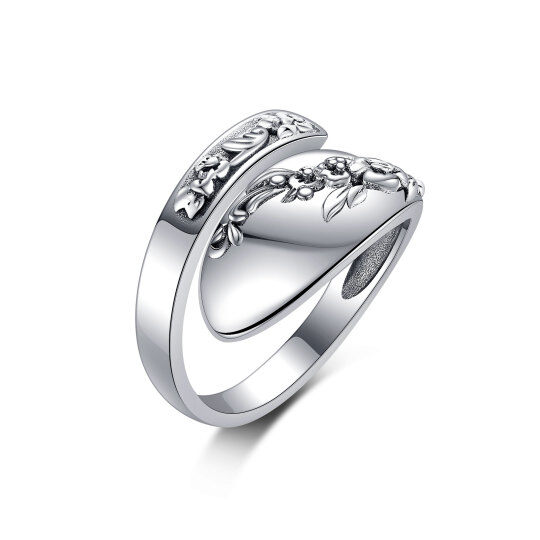 Sterling Silver Spoon Open Ring