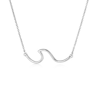 Sterling Silver Spray Pendant Necklace-56