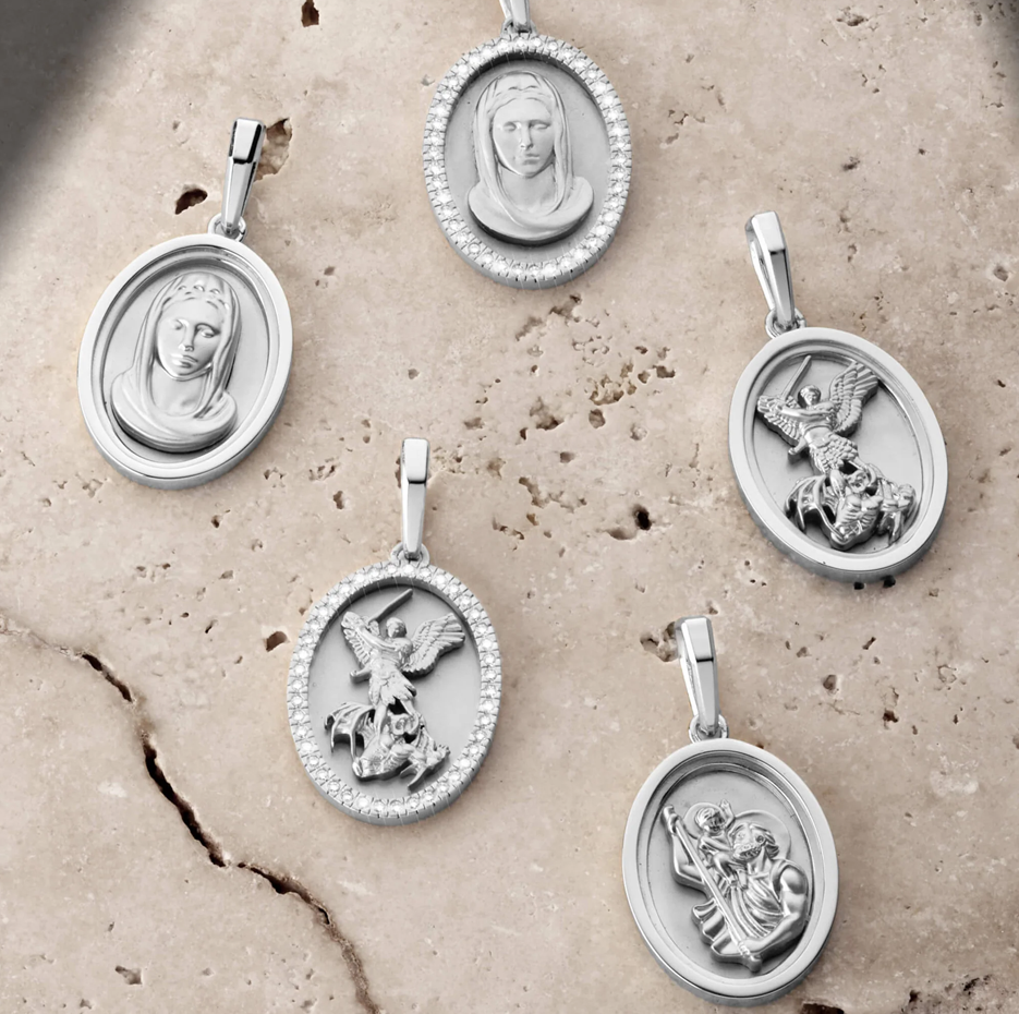 Sterling Silver St. Christopher Pendant-3