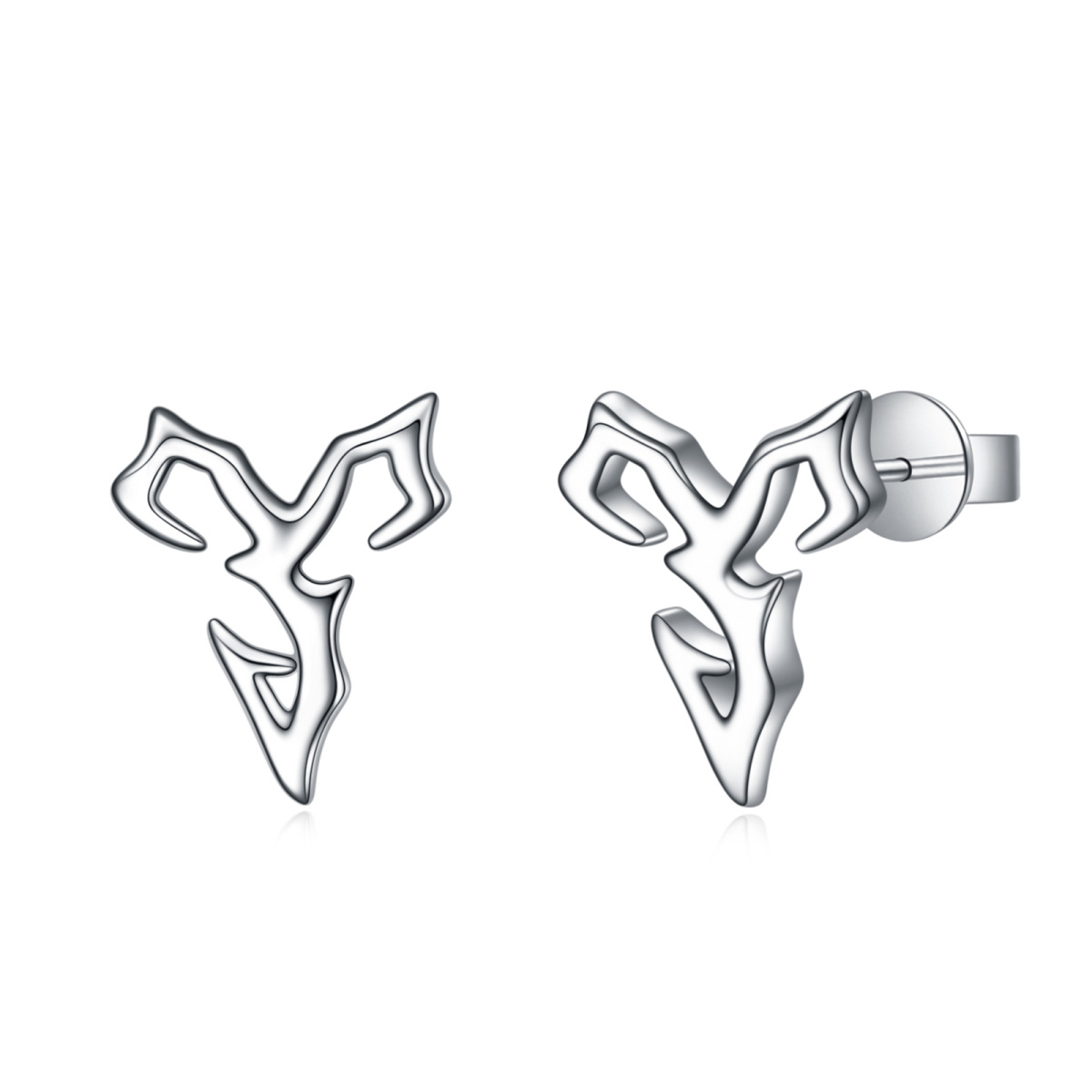 Sterling Silver Stud Earrings-1