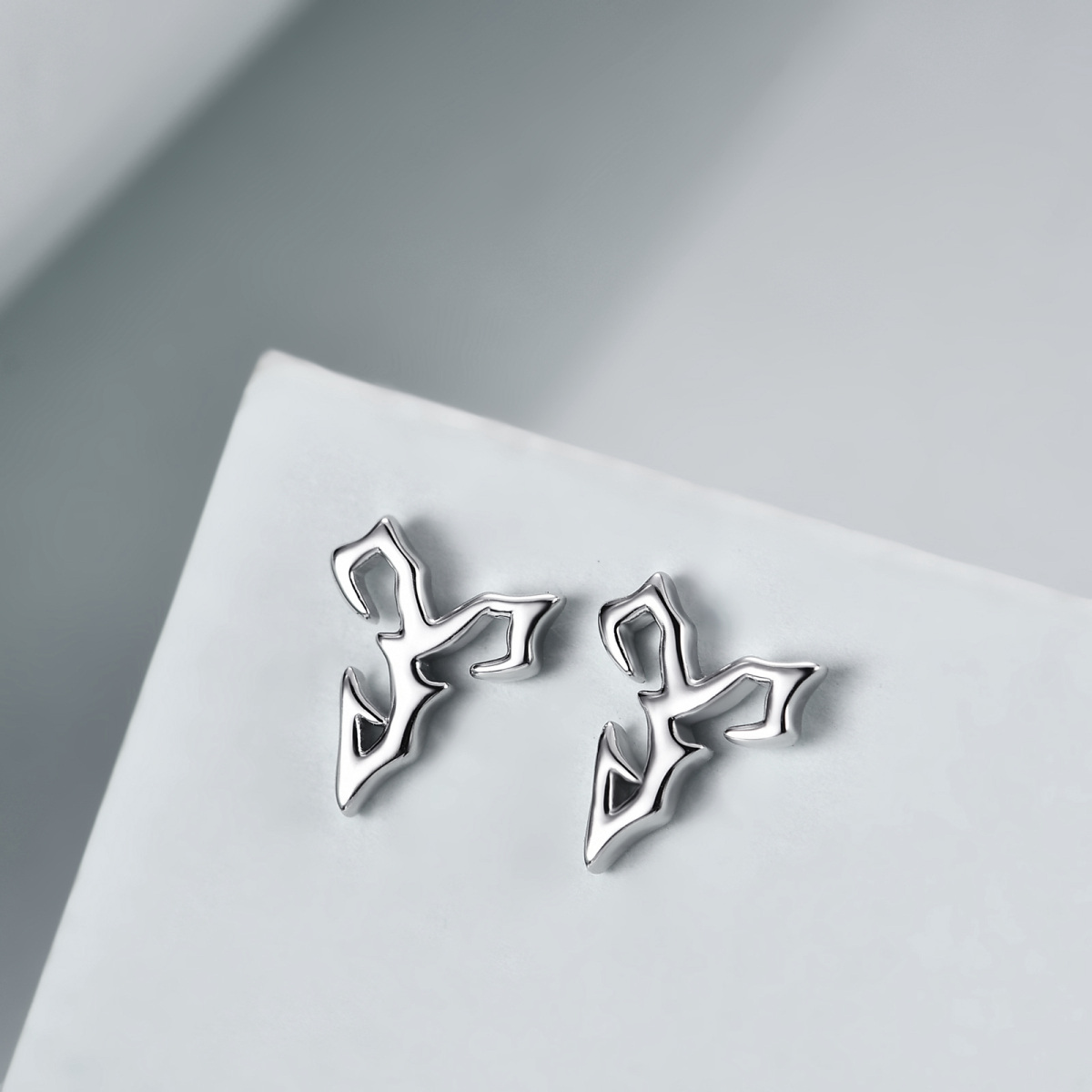 Sterling Silver Stud Earrings-3