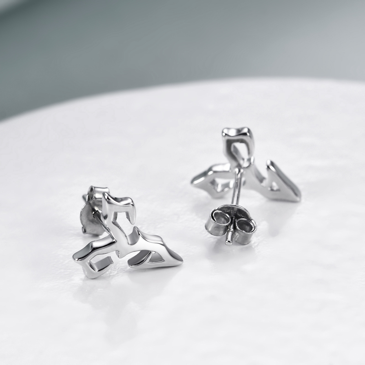 Sterling Silver Stud Earrings-4