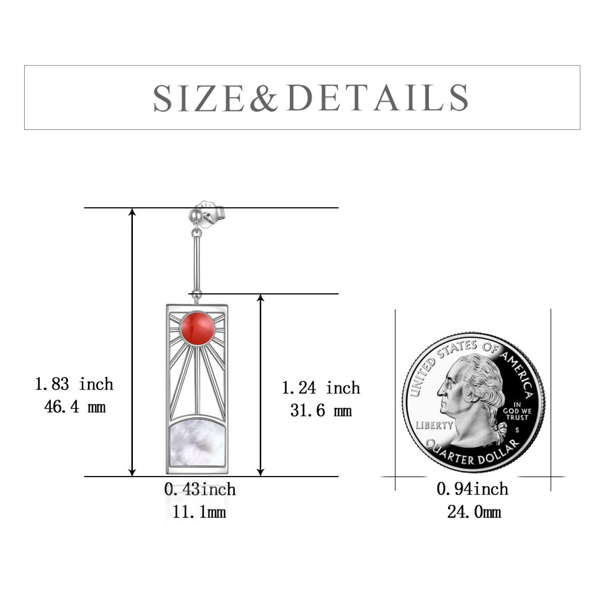 Pendientes Sol de Plata de Ley-5