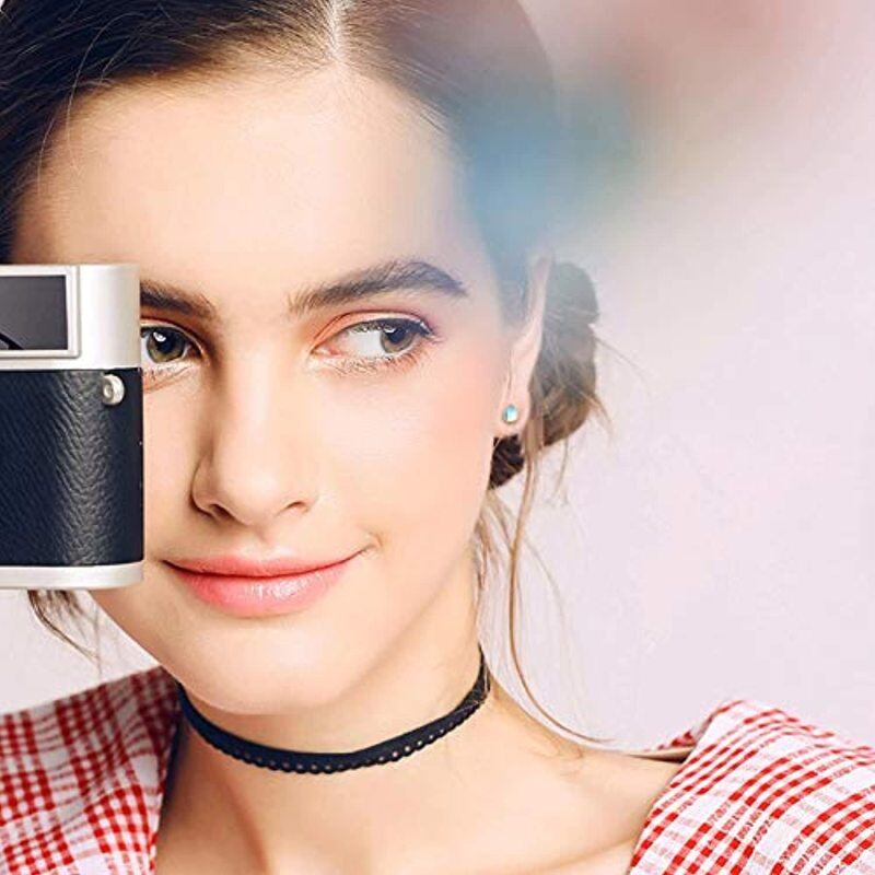 Sterling Silver with Yellow Gold Plated Moonstone Drop Shape Stud Earrings-3