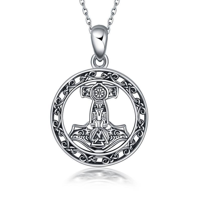 Collier pendentif Thors Hamme en argent sterling-1