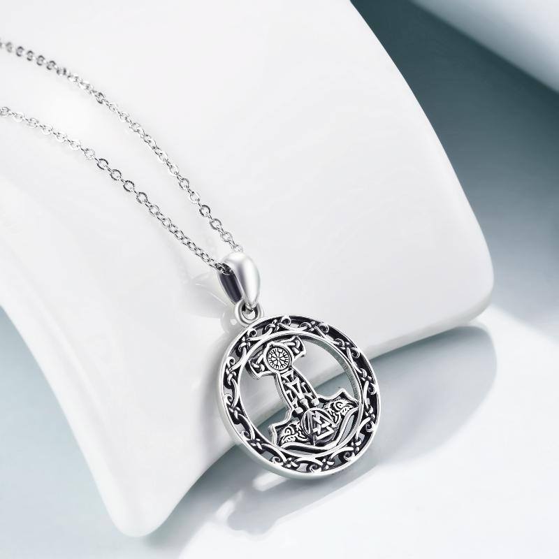 Collier pendentif Thors Hamme en argent sterling-4