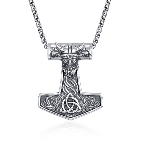 Sterling zilveren Thor's hamer Odin Noorse hanger ketting voor mannen