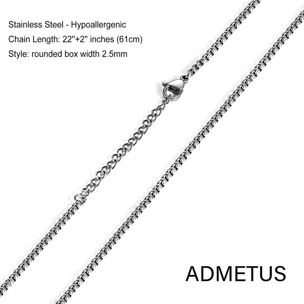 Sterling Silver Thor's Hammer Odin Norse Pendant Necklace for Men-6