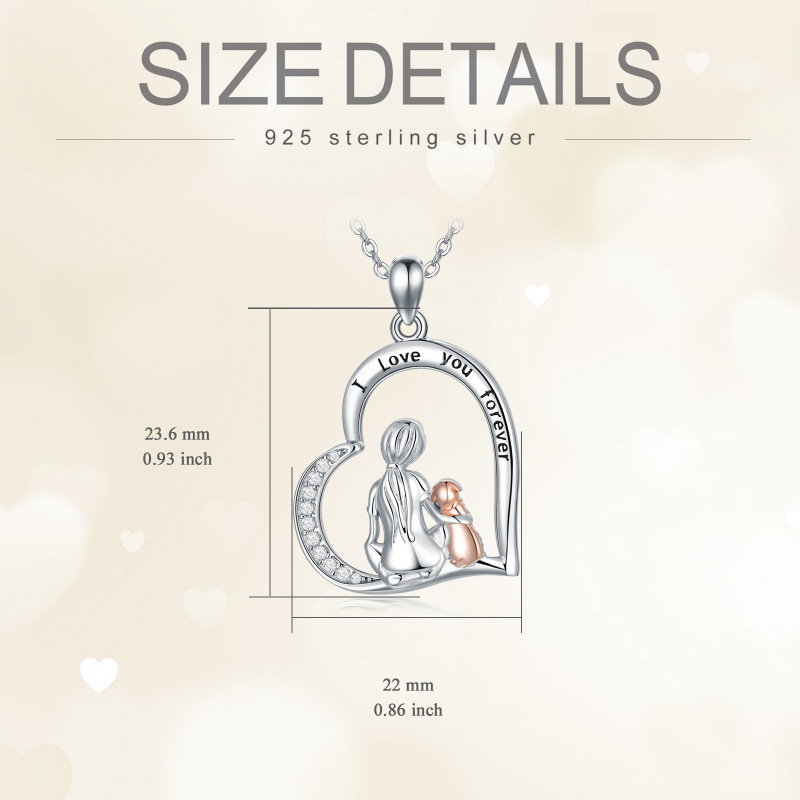 Colar de cachorrinho de zircônia cúbica em prata esterlina-5