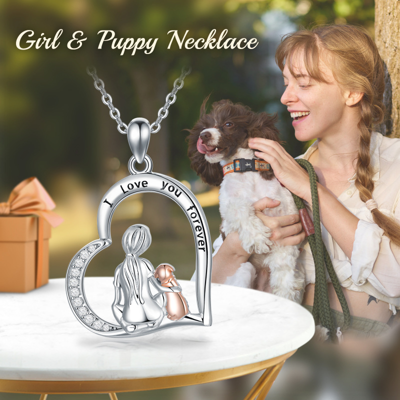 Colar de cachorrinho de zircônia cúbica em prata esterlina-6