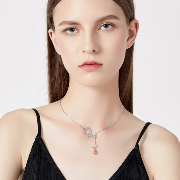 JXHSWDG Collana in Argento Sterling,Collana a Stella per
