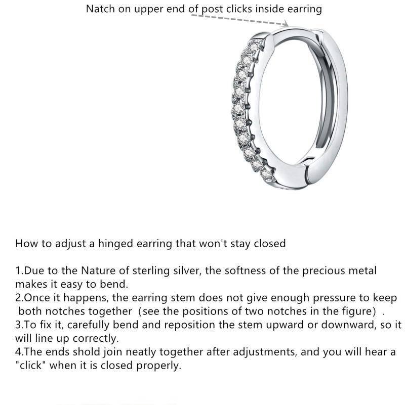 Sterling Silver Two-tone Cubic Zirconia Sunflower Hoop Earrings-6