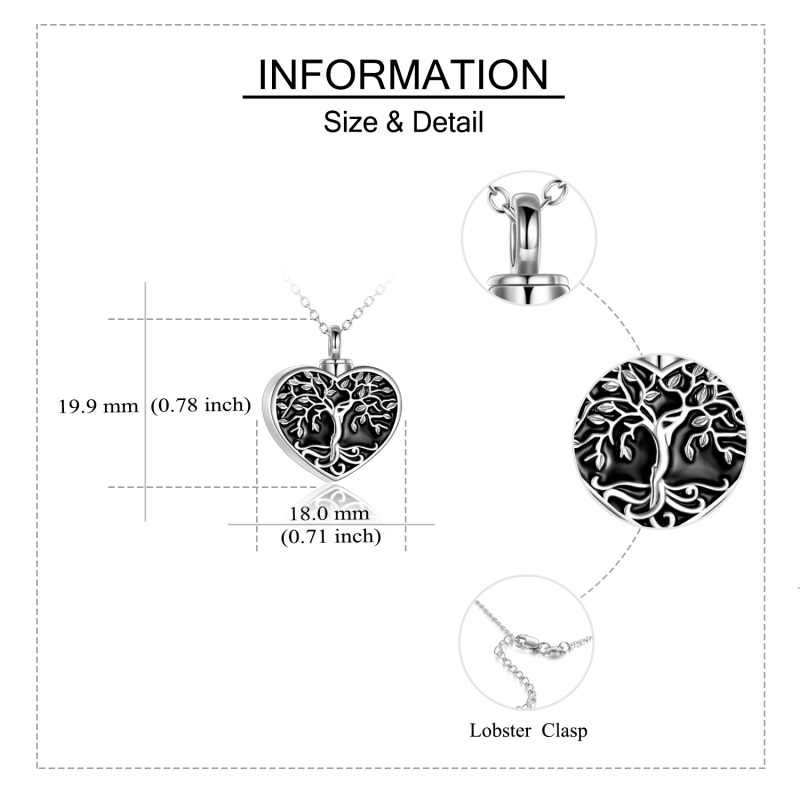 <p>Ontdek elegantie met onze sterling zilveren Tree of Life hart halsketting, een prachtig sieraad voor vrouwen, met een tijdloos ontwerp in witgoud verguld.</p><p>Details: Deze prachtige hanger ketting, vervaardigd uit hoogwaardig sterling zilver, toont een uniek Tree of Life motief verweven binnen een hartvorm, symbool voor kracht, groei en eeuwige liefde. De hanger is geplateerd in stralend witgoud, wat zorgt voor een schitterende glans en duurzaamheid, waardoor het een perfect accessoire is voor elke gelegenheid, van casual uitjes tot formele evenementen.</p>-6