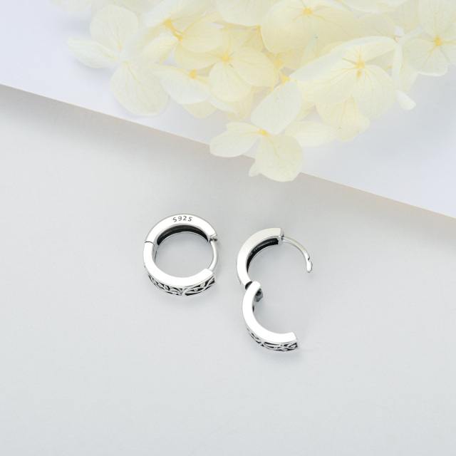 Boucles d'oreilles en argent sterling en forme d'arbre de vie-4