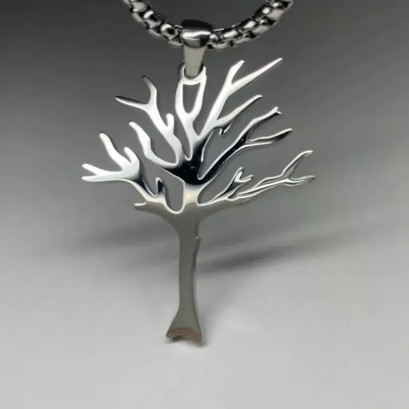 Sterling Silver Tree Of Life Pendant Necklace-20