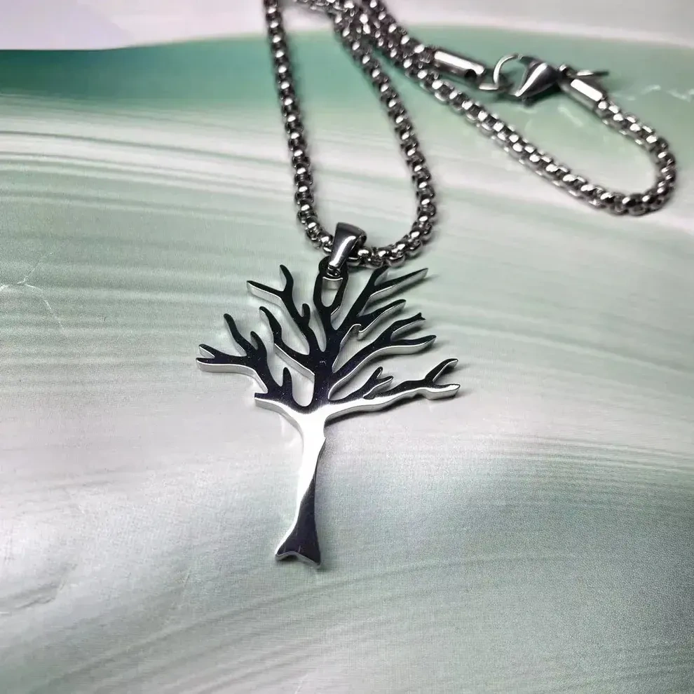 Collier pendentif arbre de vie en argent sterling-2