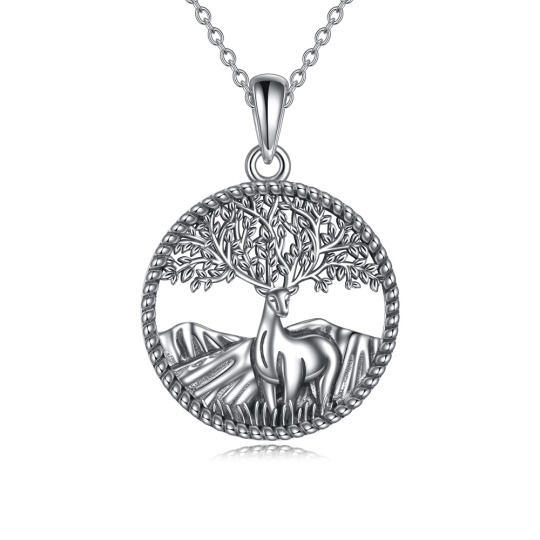 Collana con ciondolo dell'Albero della Vita in argento sterling