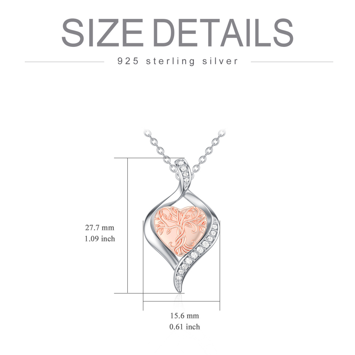 Collier en argent sterling en forme d'urne avec zircon cubique et arbre de vie-5