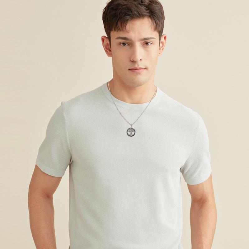 Sterling Silver Tree Of Life & Viking Rune Pendant Necklace for Men-3