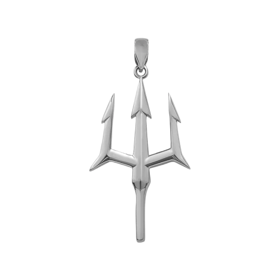 Sterling Silver Trident Pendant Charms