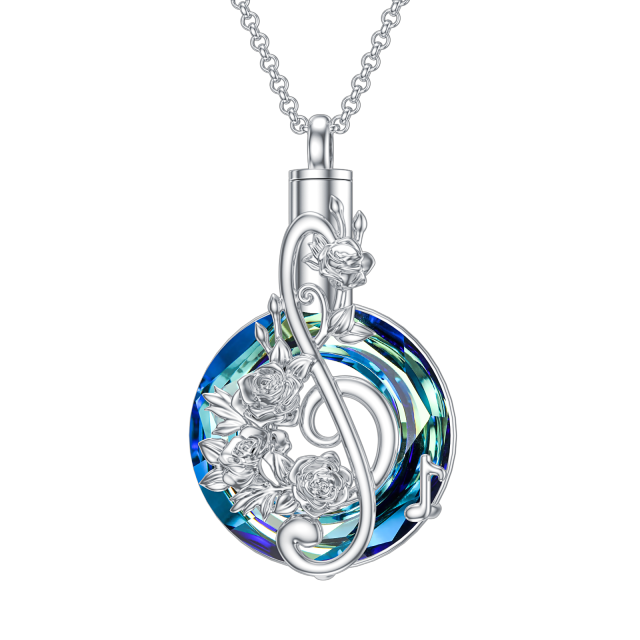 Collana con urna in argento sterling per le ceneri-2