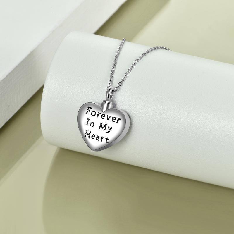 Sterling Silber Vintage oxidiert Sonnenblume & Herz Urne Halskette für Asche-4