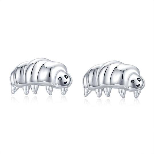 Sterling Silver Water Bear Stud Earrings