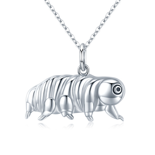 Collana con ciondolo a forma di orso d'acqua in argento sterling