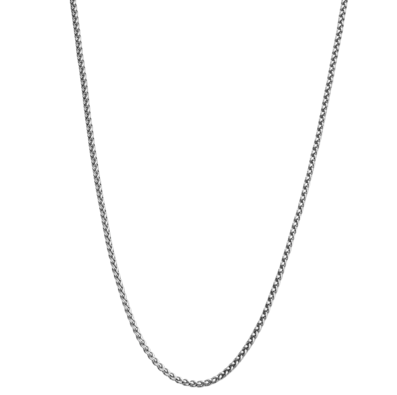 Sterling Silver Wheat Chain Necklace for Men 3mm-18