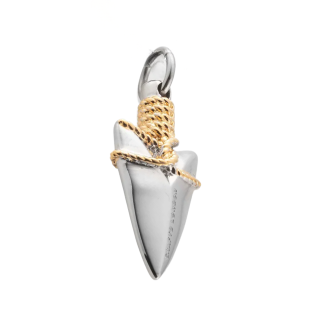 Sterling Silver with Yellow Gold Plated Arrow Pendant Charms-15