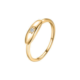 Sterling Silver with Yellow Gold Plated Circular Shaped Lab Created Diamond Engagement Ring-26