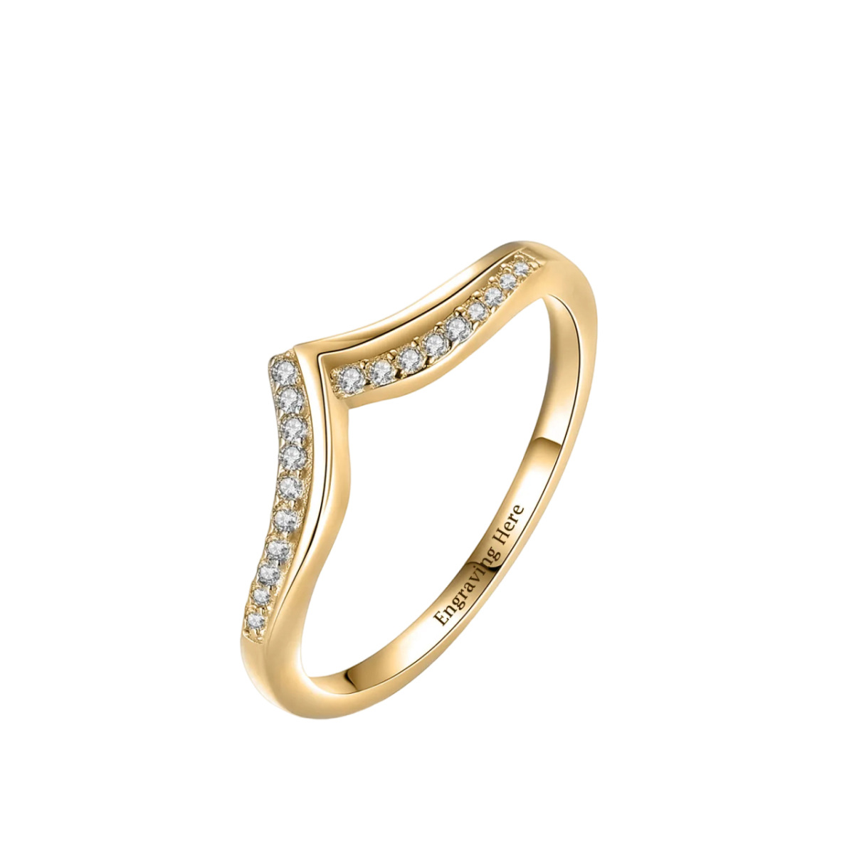 Sterling Silver with Yellow Gold Plated Circular Shaped Lab Created Diamond Engagement Ring-1