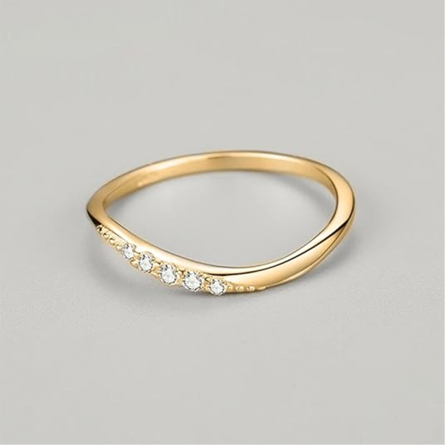 Sterling Silver with Yellow Gold Plated Circular Shaped Lab Created Diamond Engagement Ring-3