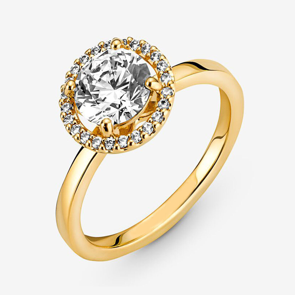 Anel de noivado personalizado com gravura em prata esterlina e moissanite circular banhado a ouro amarelo-3